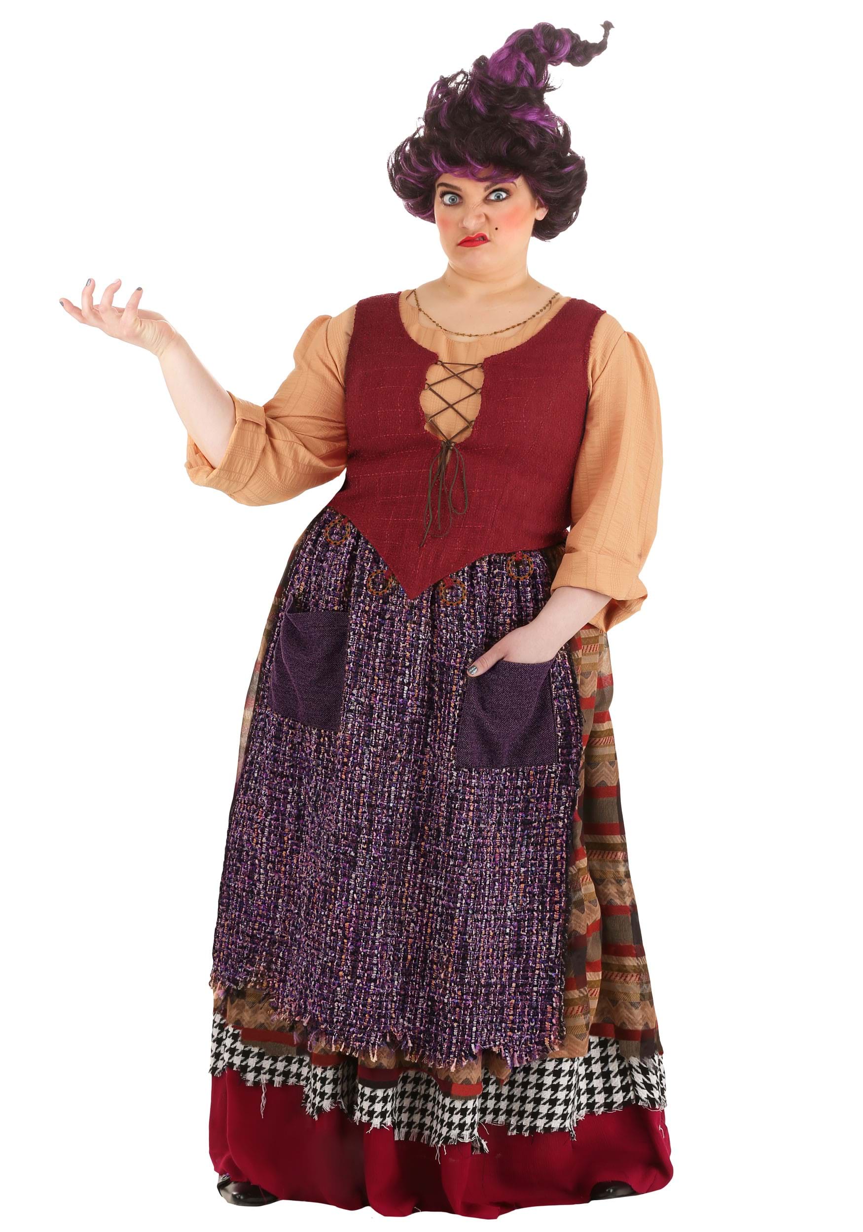 Image of Women's Plus Size Hocus Pocus Mary Sanderson Costume ID FUN1913PL-6X