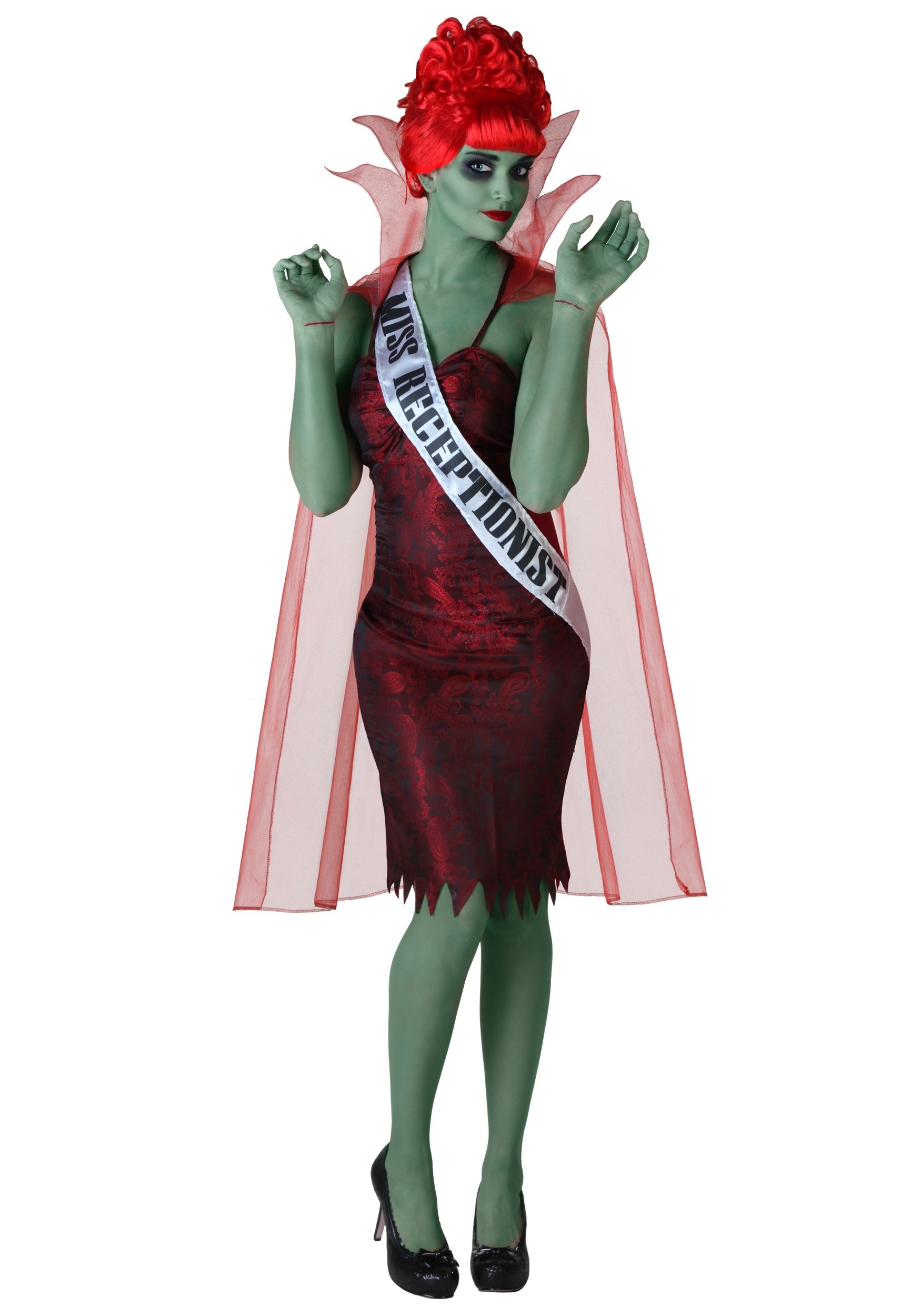 Image of Women's Plus Size Miss Dead Receptionist Costume ID FUN2666PL-2X