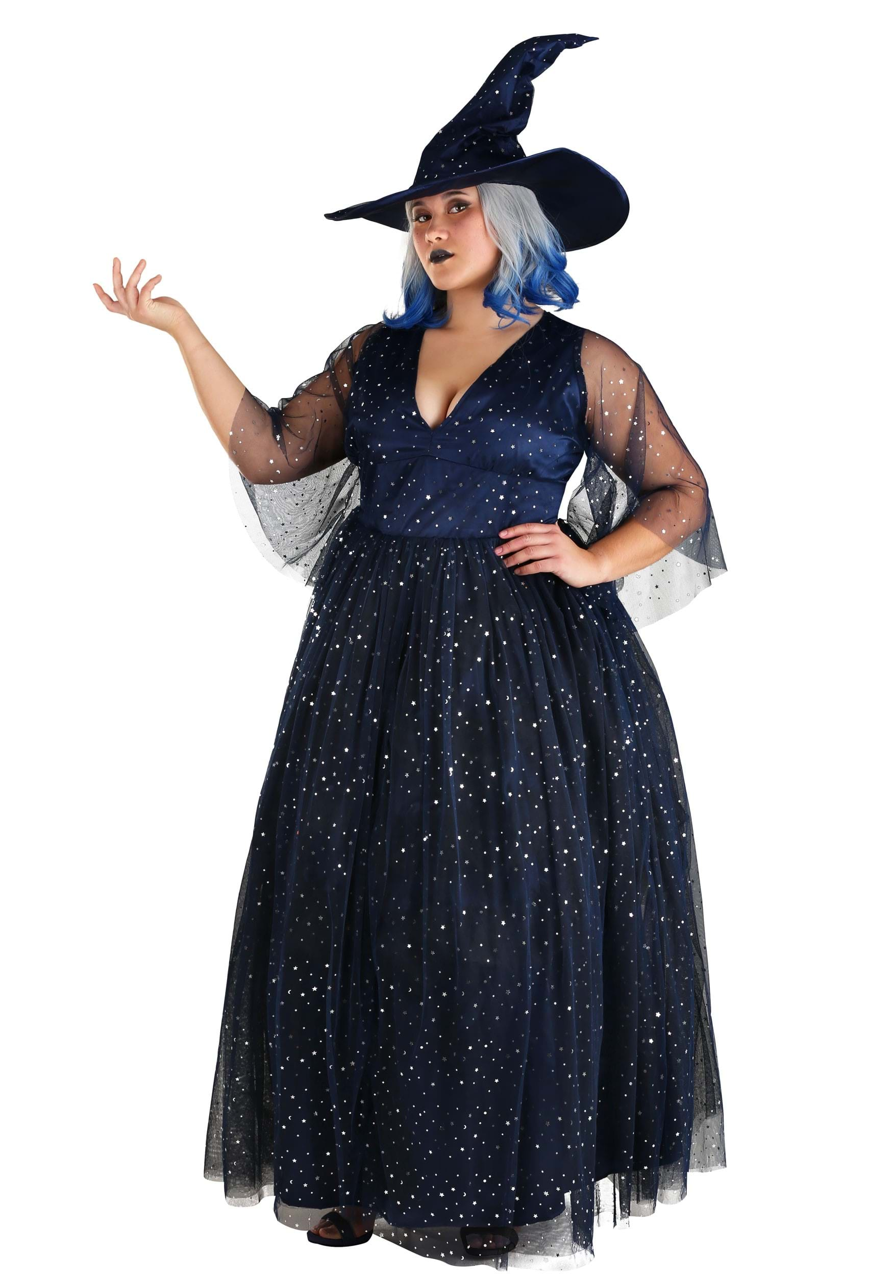 Image of Women's Plus Size Moonbeam Witch Costume ID FUN1351PL-2X