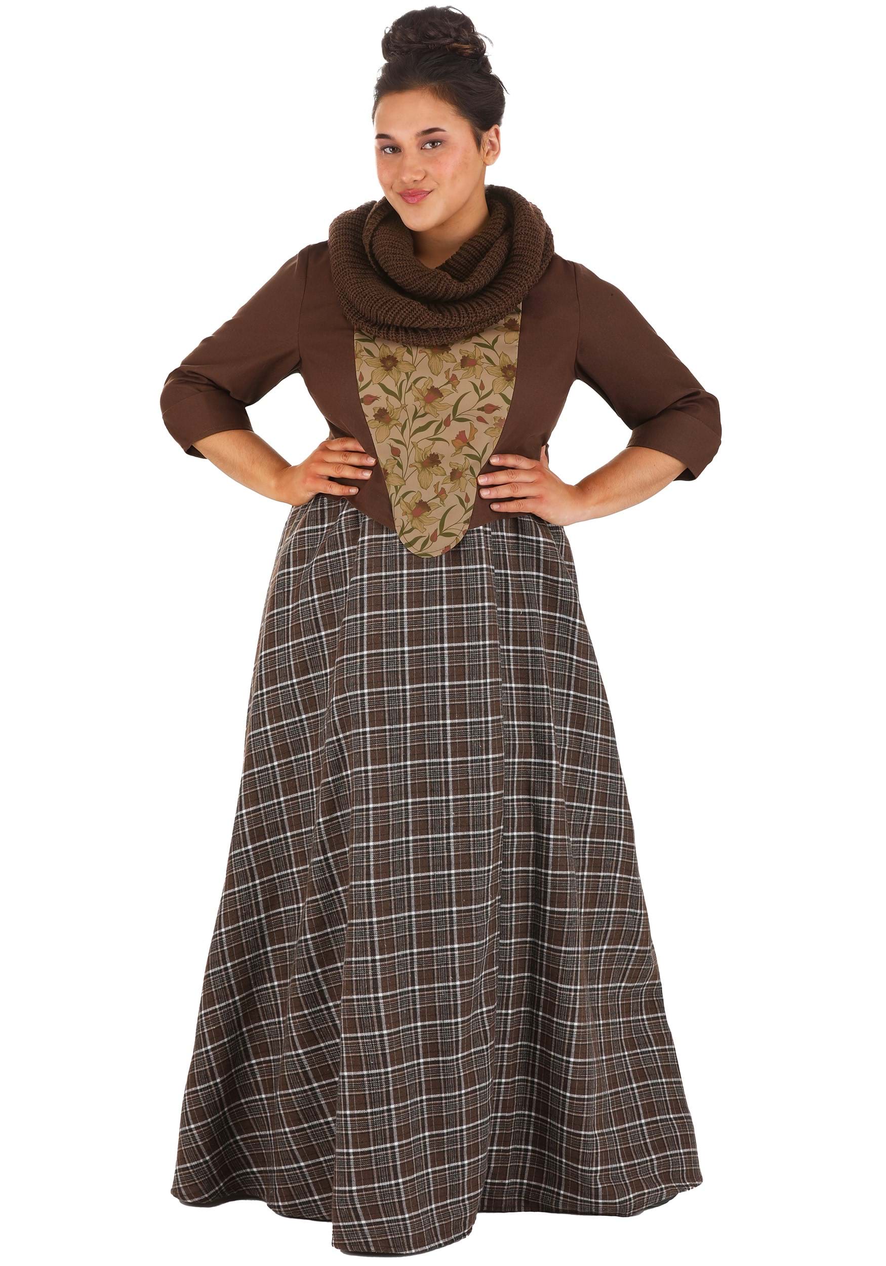 Image of Women's Plus Size Outlander Costume Dress | TV Show Costumes ID FUN4676PL-1X