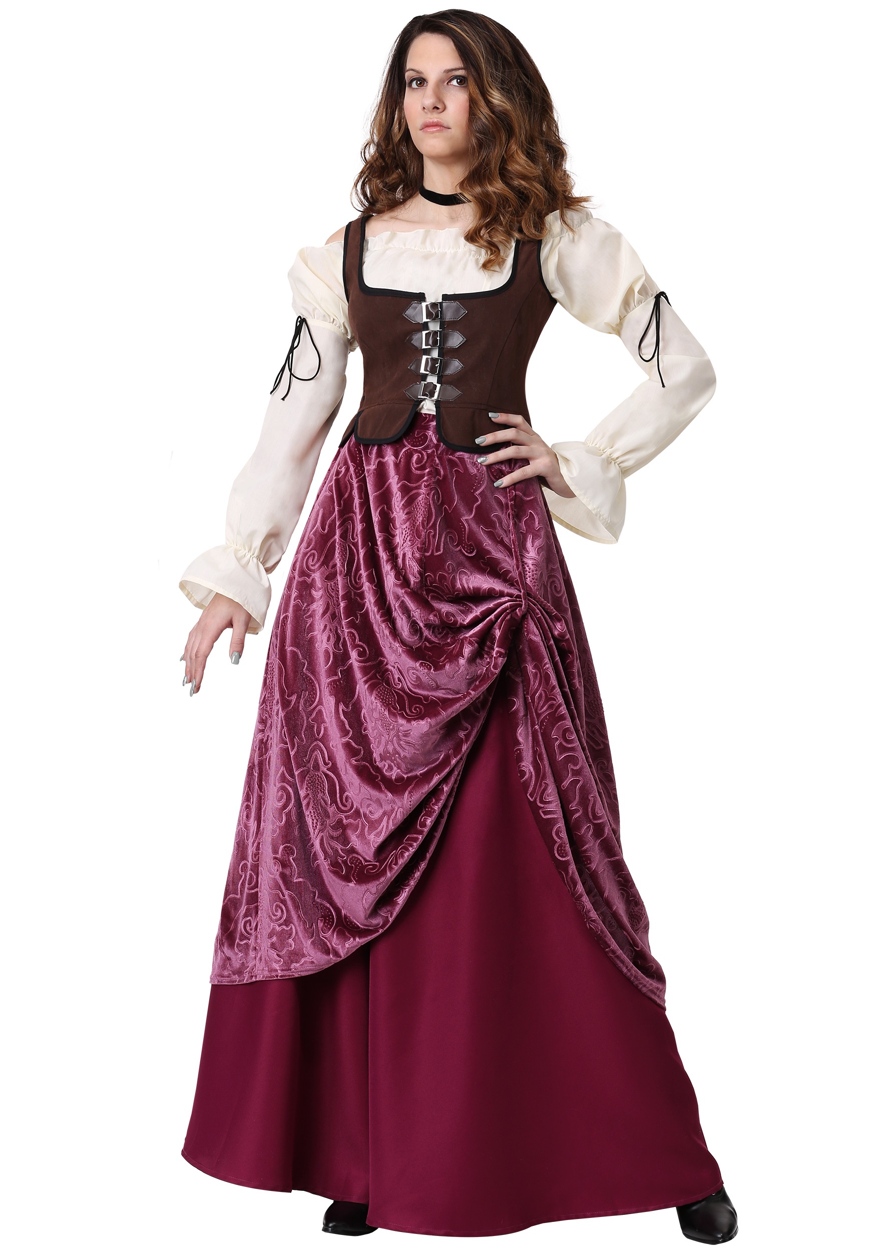 Image of Women's Plus Size Tavern Wench Costume ID FUN2644PL-2X