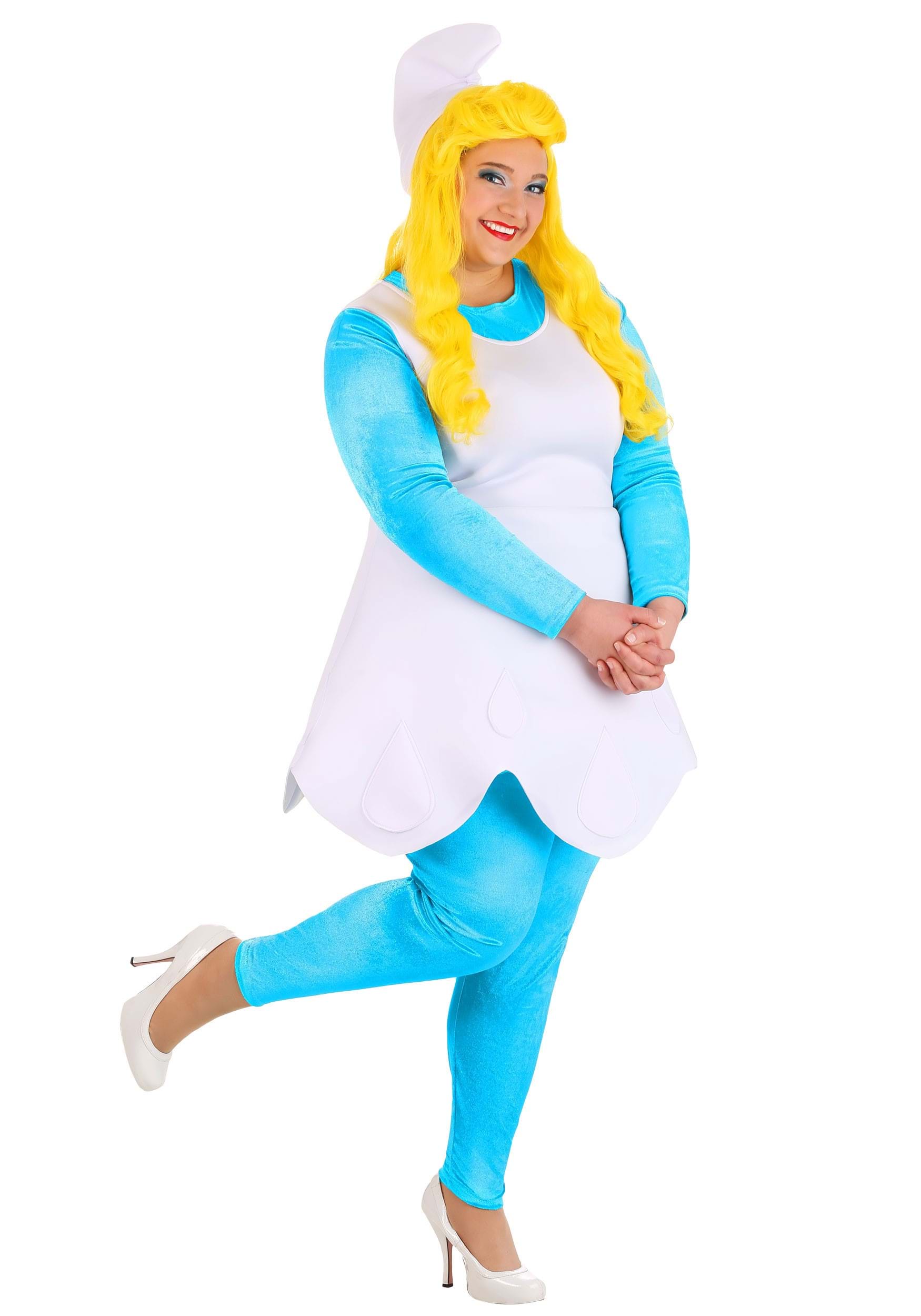 Image of Women's Plus Size The Smurfs Smurfette Costume ID FUN0846PL-1X