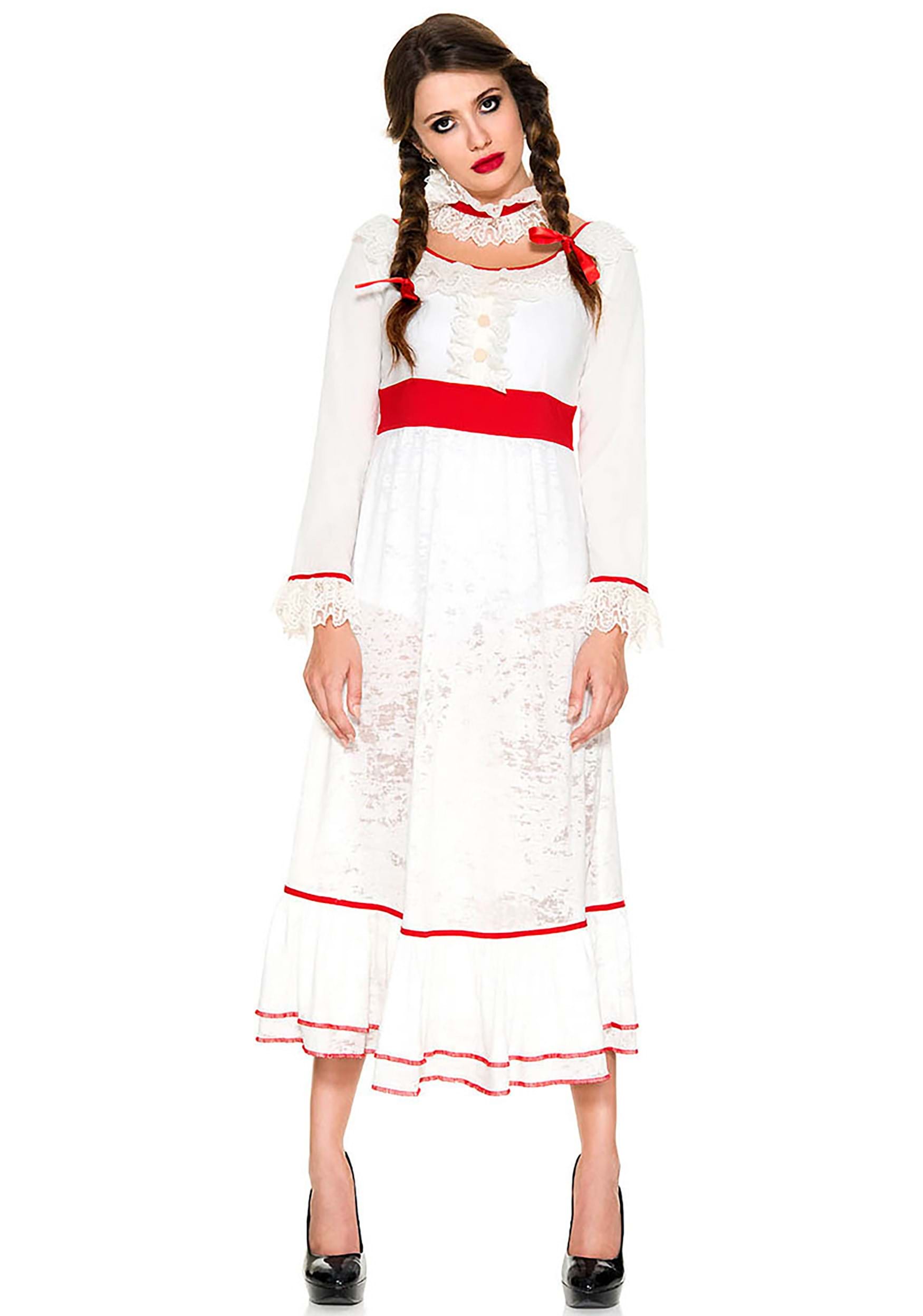 Image of Women's Possessed Doll Dress Costume | Horror Movie Costumes ID MS71040-M/L