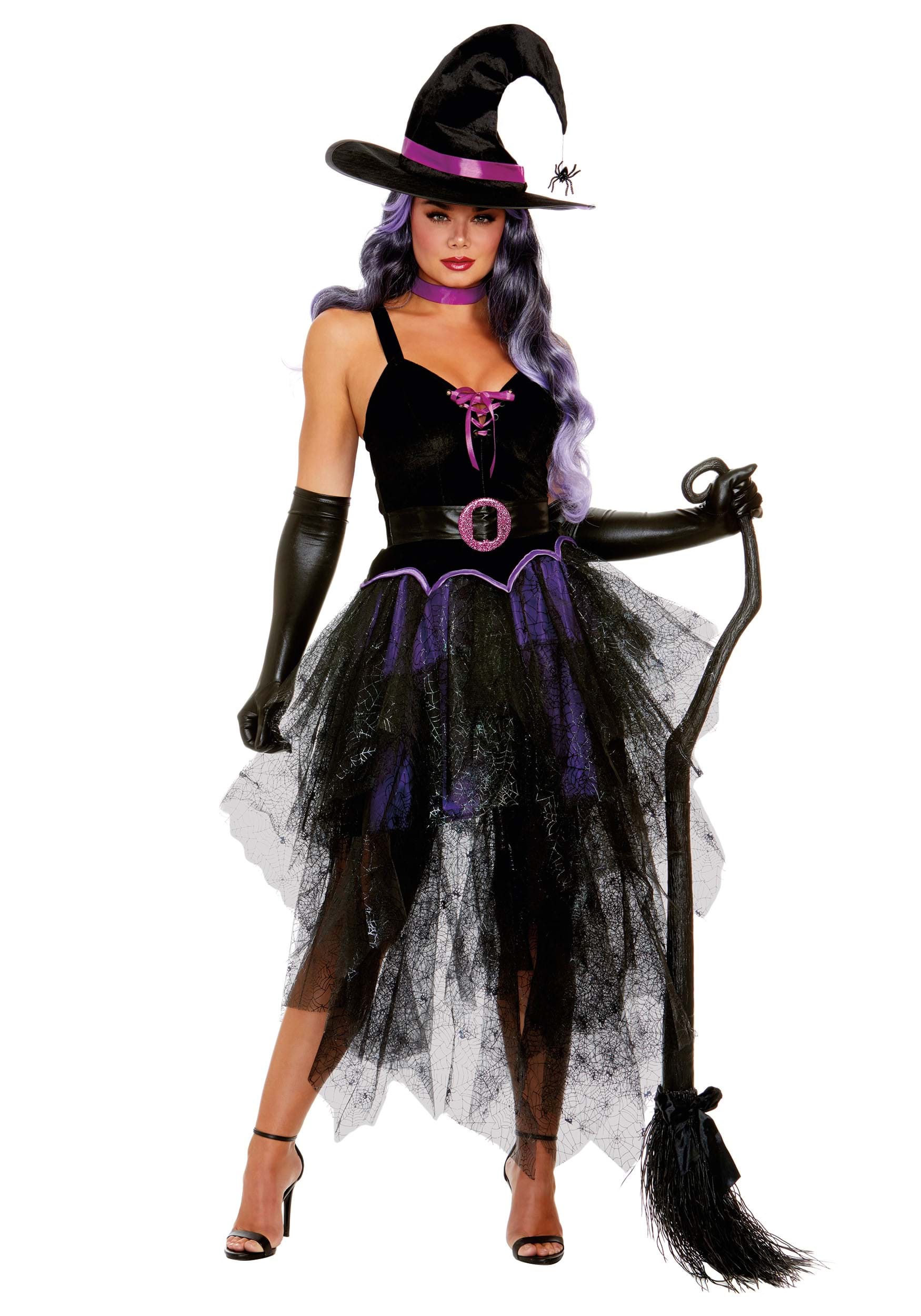 Image of Women's Purple Sexy Witch Costume ID DR12018-XL