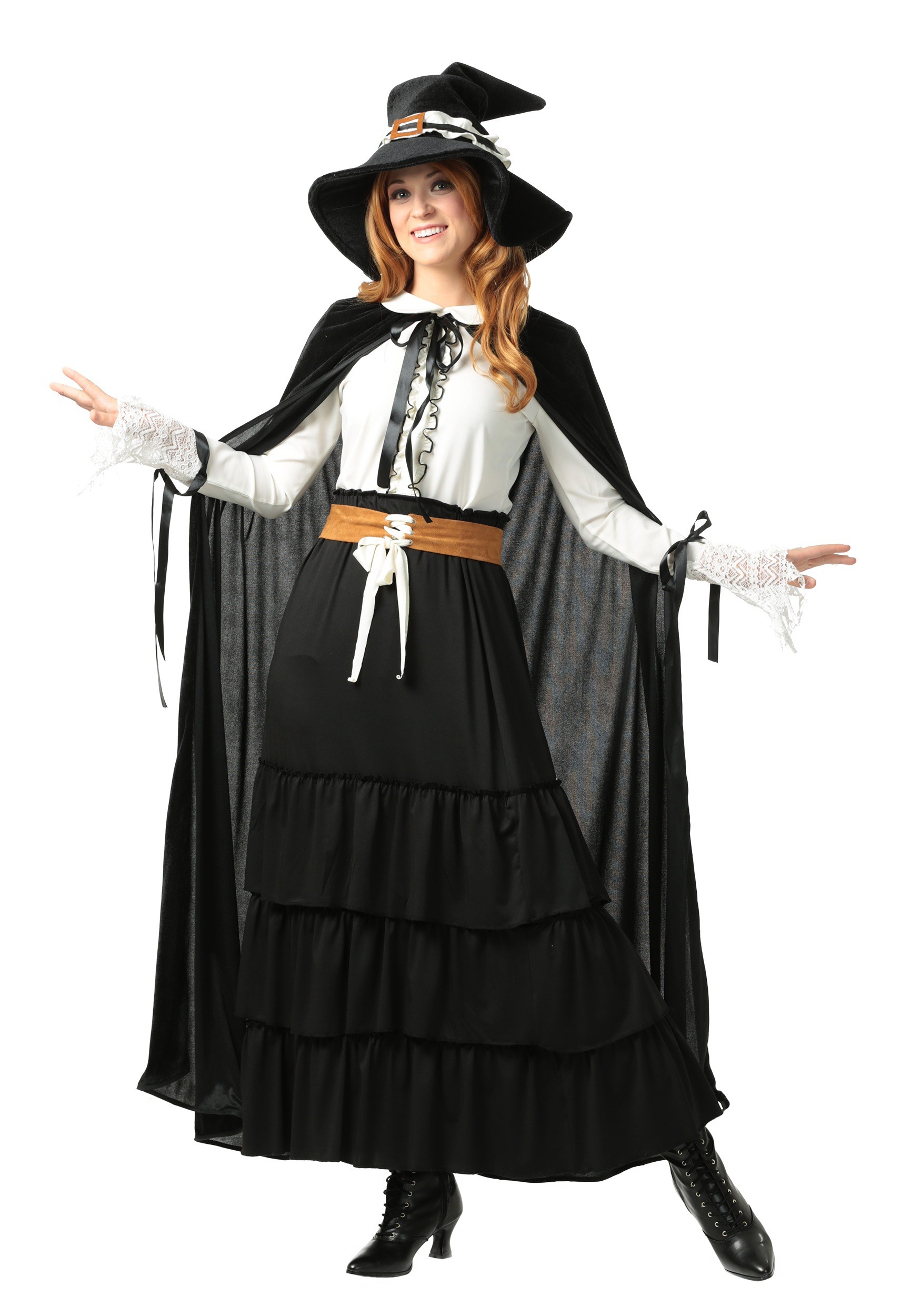 Image of Women's Salem Witch Plus Size Costume ID FUN2417PL-1X