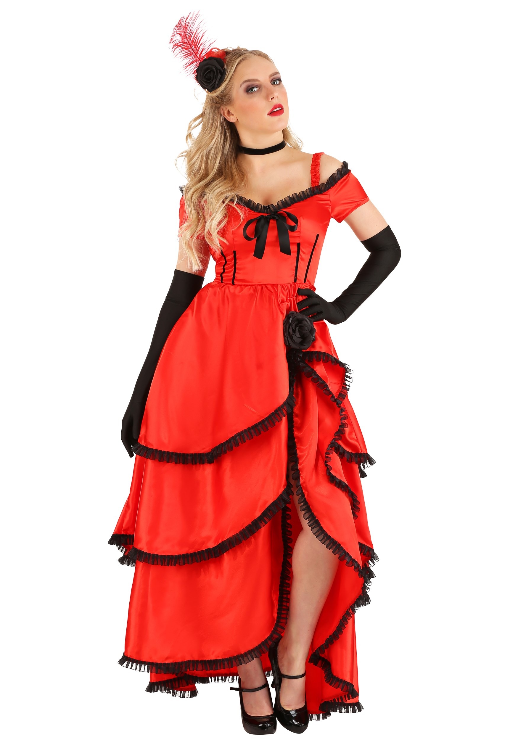 Image of Women's Sassy Showgirl Costume Dress ID FUN0870AD-XL