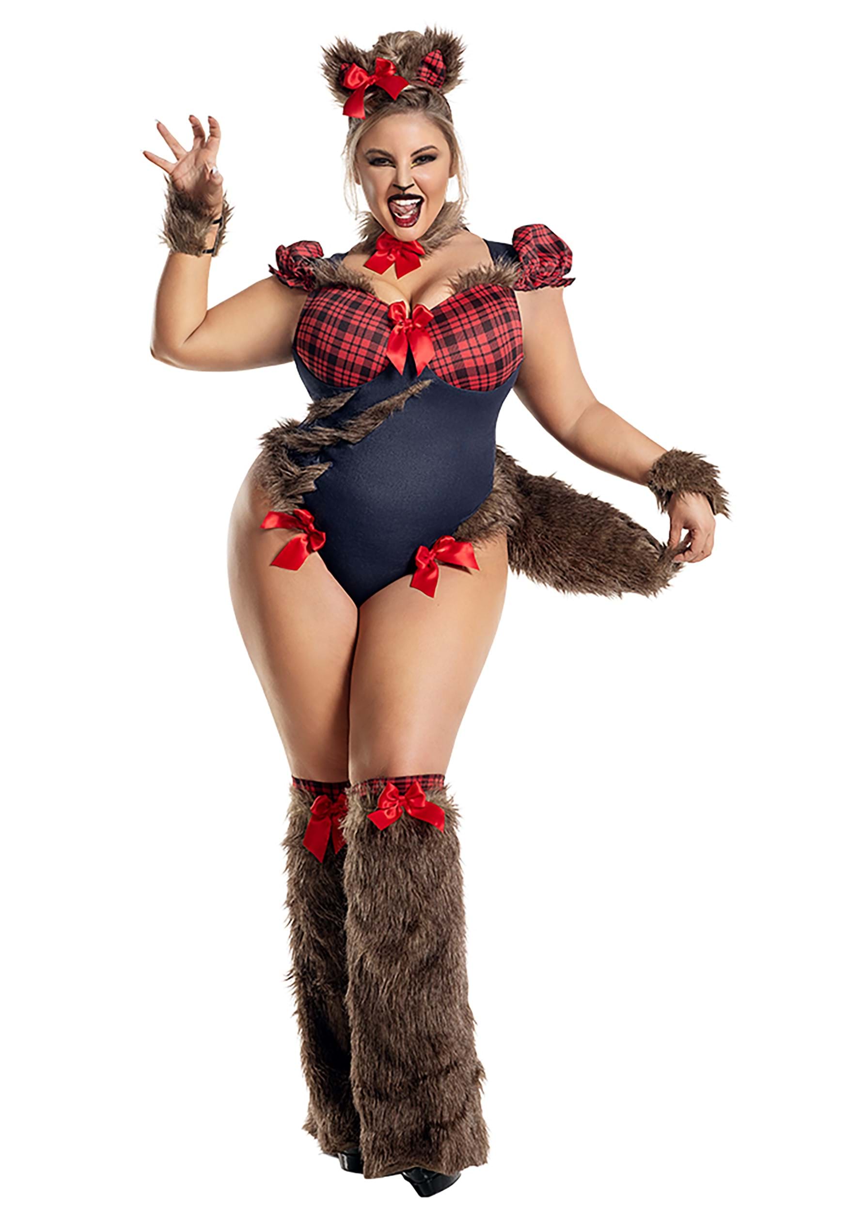 Image of Women's Sexy Plus Size Werebabe Costume ID PKPK2248XL-1X