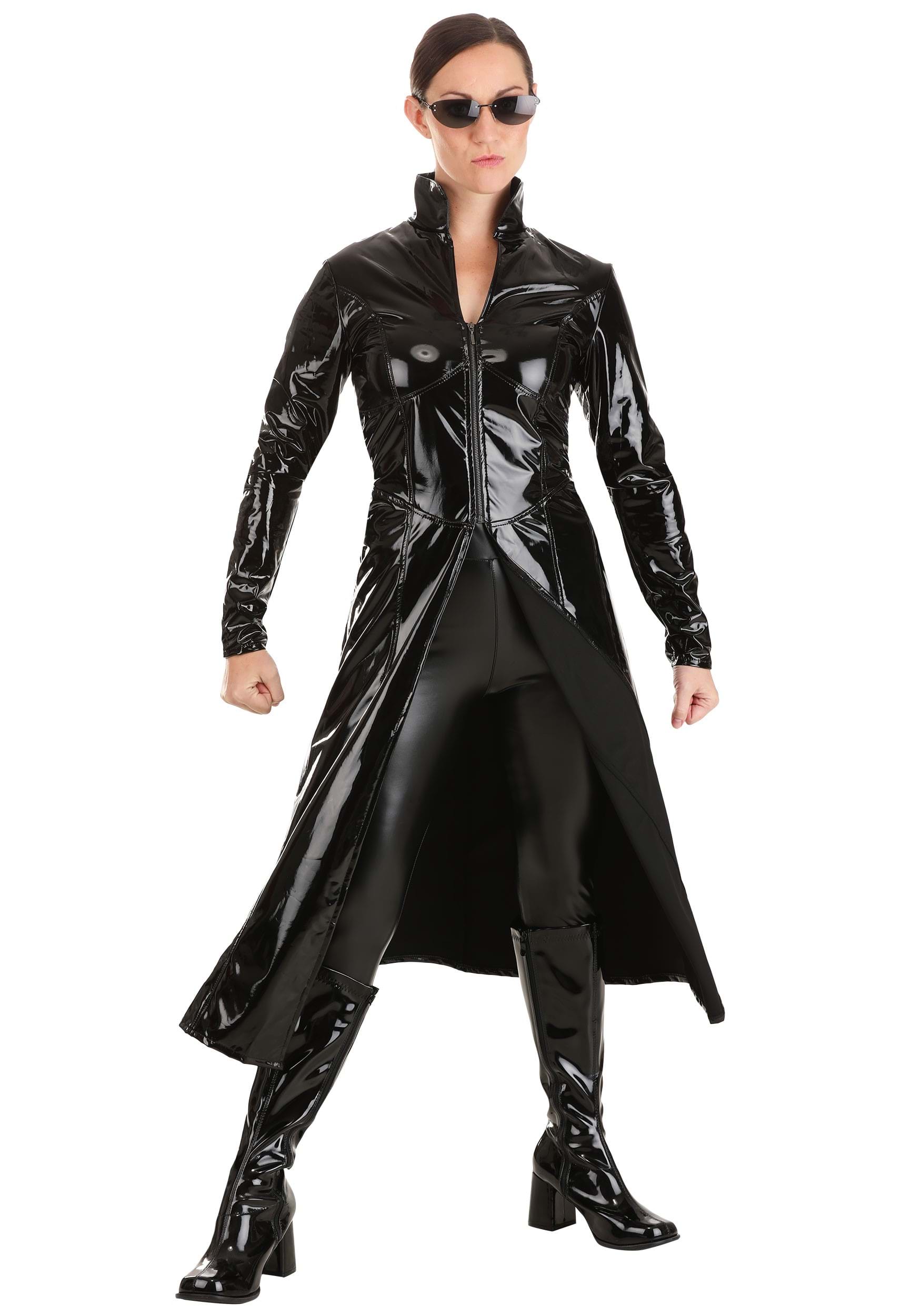 Image of Women's The Matrix Trinity Costume ID FUN2368AD-XL