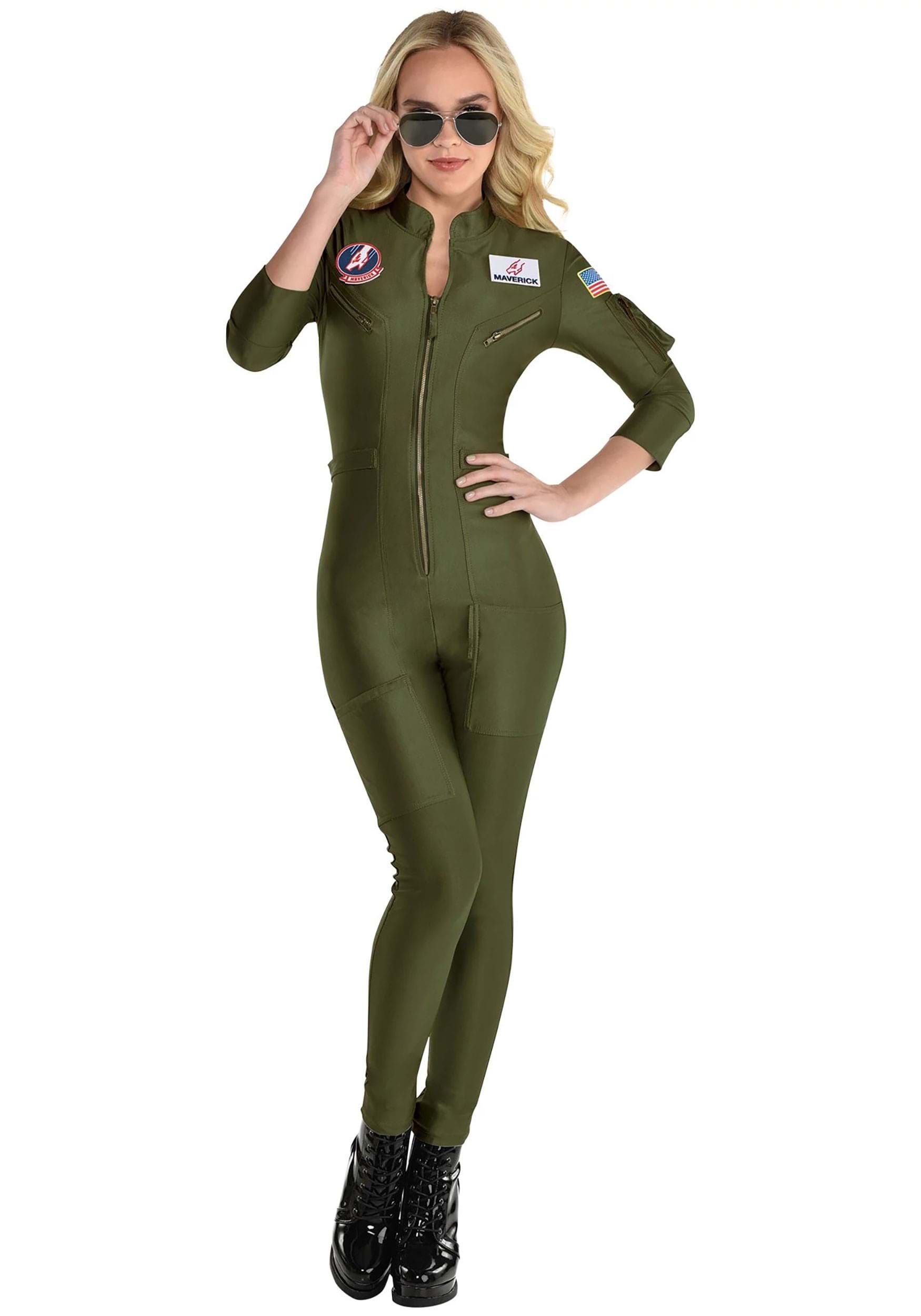 Image of Women's Top Gun 2 Flight Suit Costume ID AM8403492-M