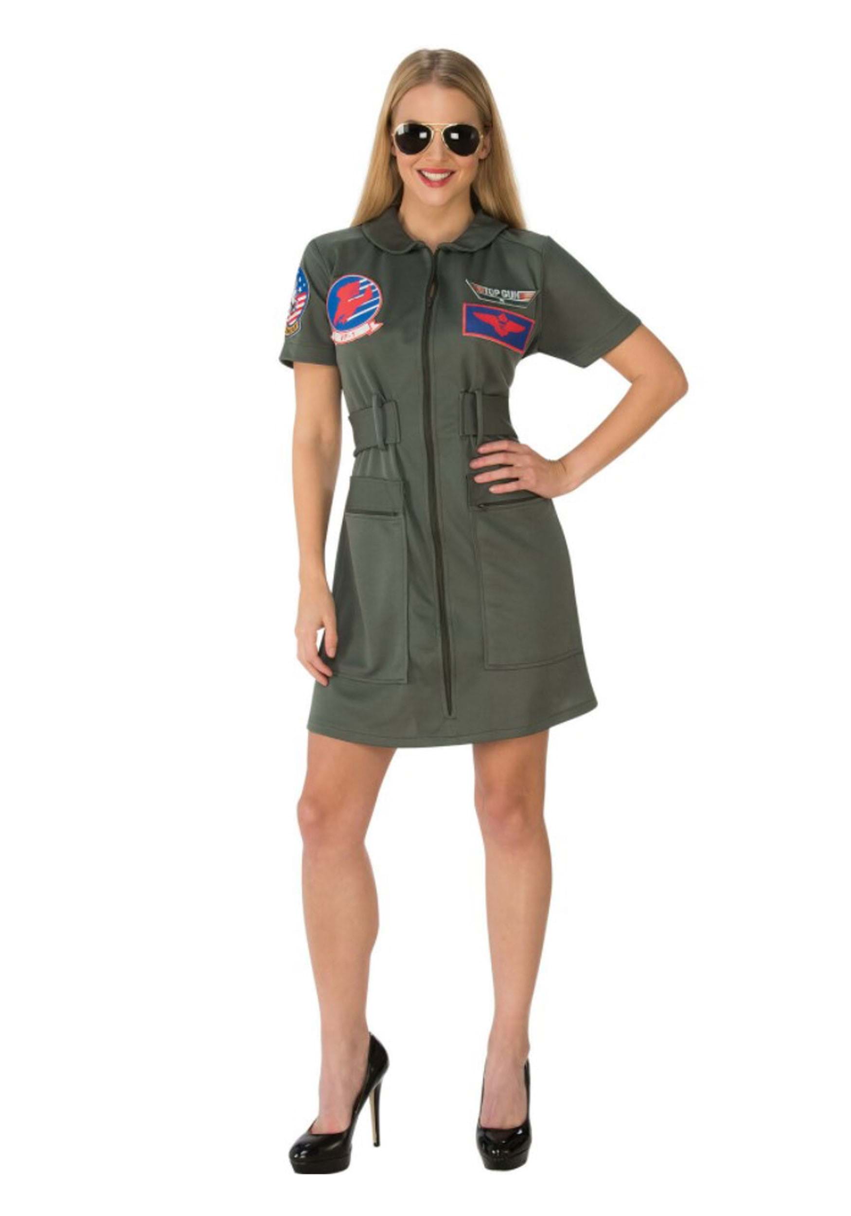 Image of Women's Top Gun Costume Dress ID RU821158-L
