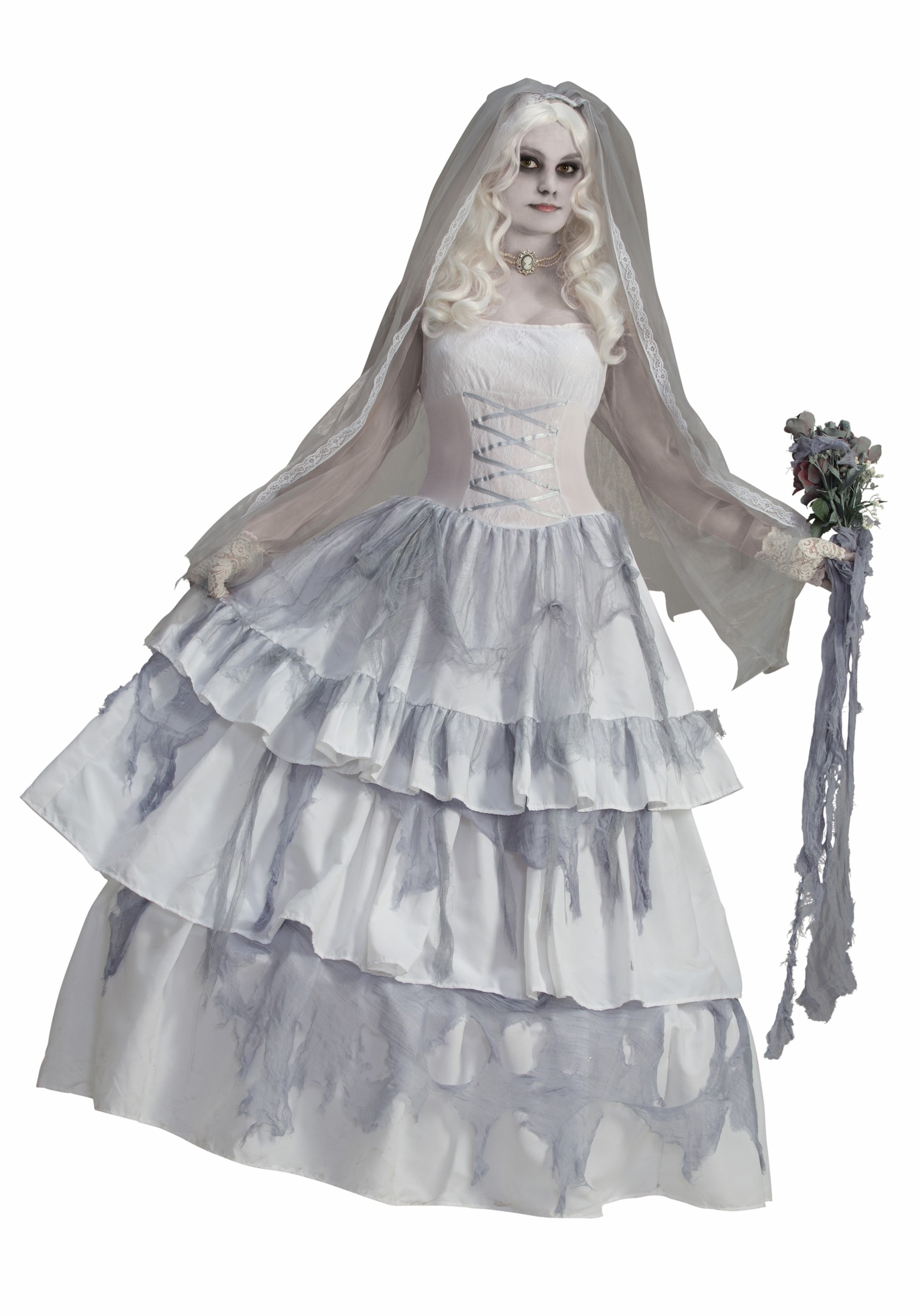 Image of Women's Victorian Ghost Bride Costume ID FO70189-ST