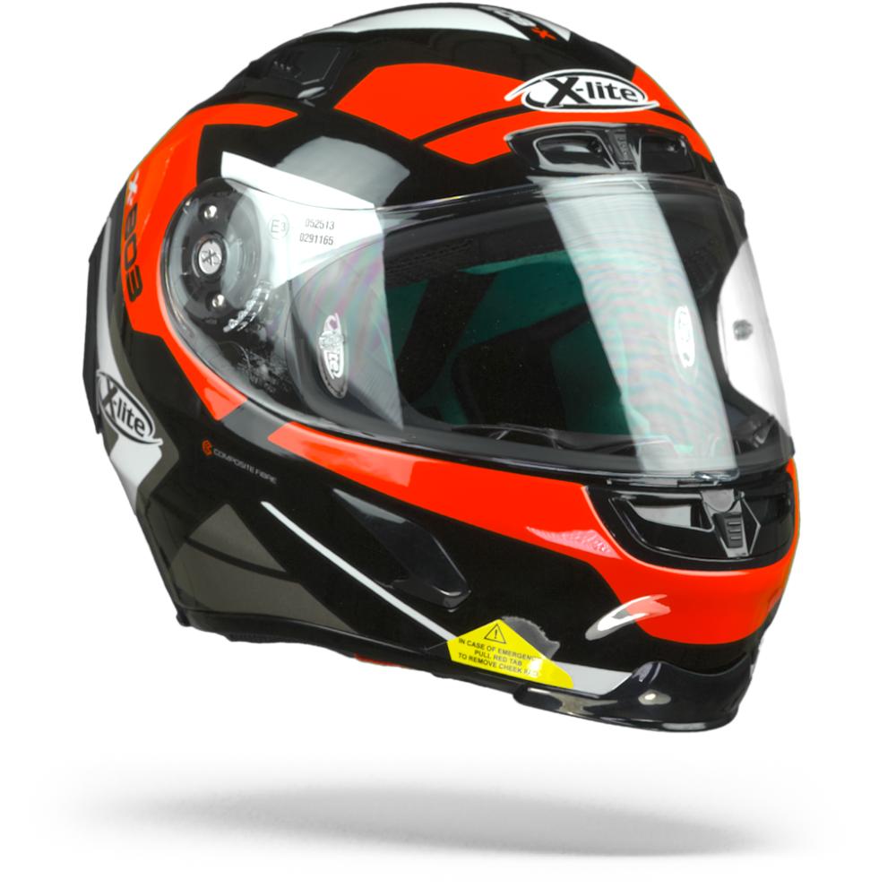 Image of X-Lite X-803 Mastery Glossy Black Red 32 Full Face Helmet Size 2XL ID 8030635174137