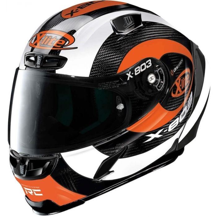 Image of X-Lite X-803 Rs Hattrick 74 Ultra Carbon Full Face Helmet Talla 2XL