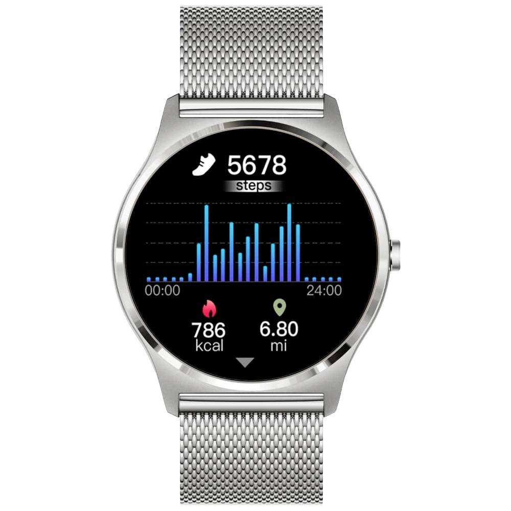 Image of XCOAST JOLI XC PRO Smartwatch 45 mm #####Topas Silver