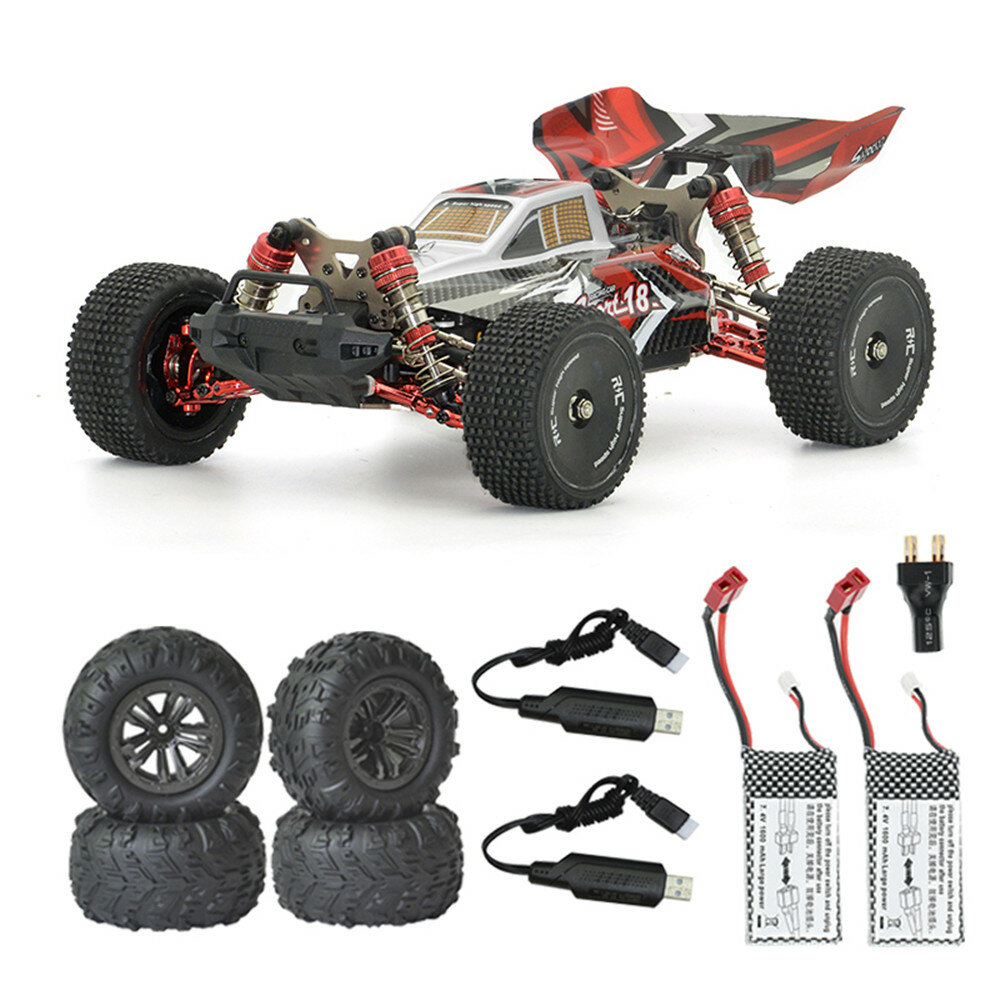 Image of XLF F18 RTR Several Battery/Tires 1/14 24G 4WD 60km/h Brushless RC Car Full Proportional Upgraded Metal Vehicles Models
