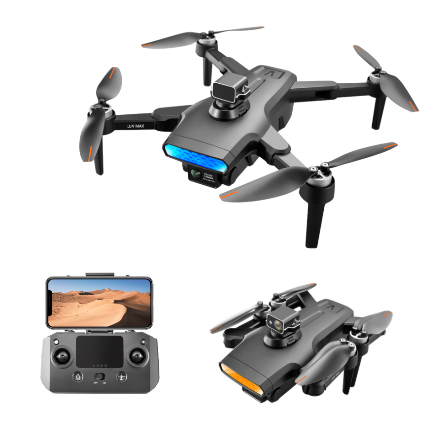 Image of XLURC LU9 5G WIFI FPV GPS with 8K Dual Camera 360° Obstacle Avoidance 64-Color Gradient Light Brushless RC Drone Quadcop