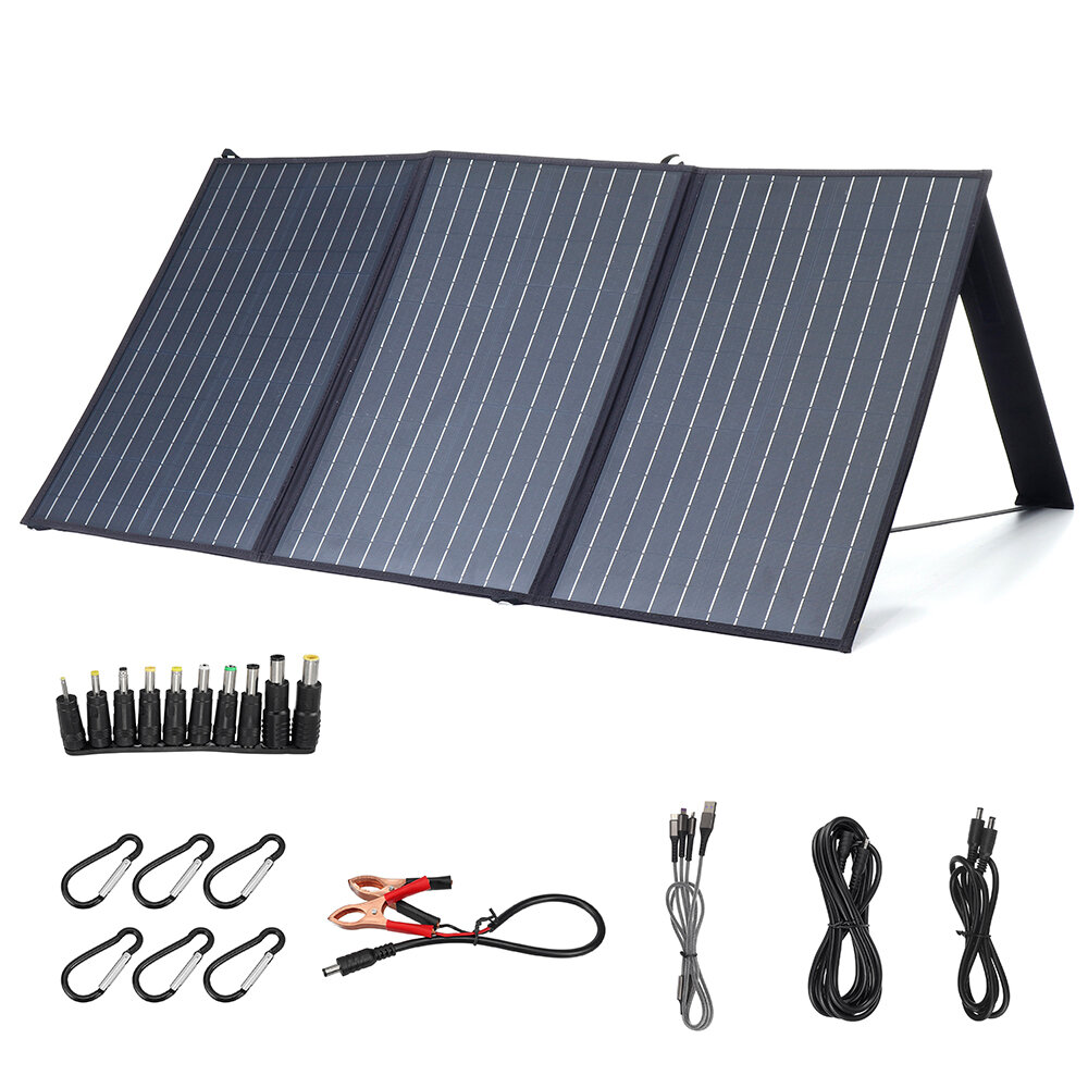 Image of XMUND XD-SP2 100W 18V Solar Panel 3-USB+DC PD Fast Charging Outdoor Waterproof Solar Charger For Camping Travelling Car