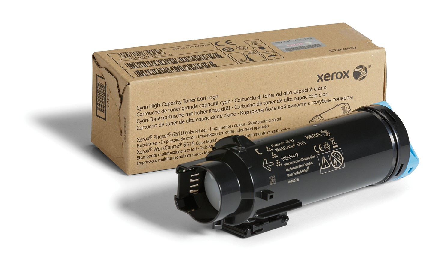 Image of Xerox 106R03477 azuriu (cyan) toner original RO ID 500100