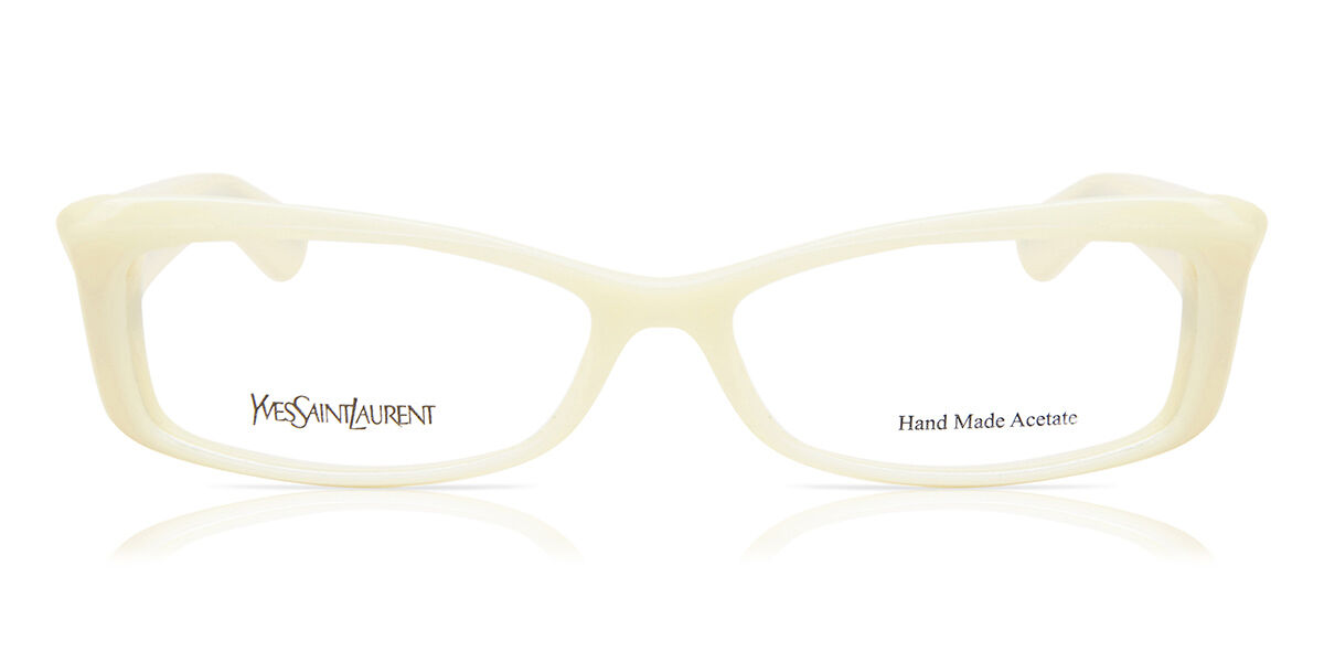 Image of YSL Yves Saint Laurent YSL 6334 Z0M Óculos de Grau Brancos Masculino BRLPT