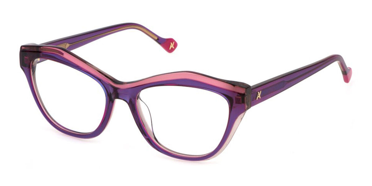 Image of Yalea VYA140 09DB Óculos de Grau Purple Feminino PRT