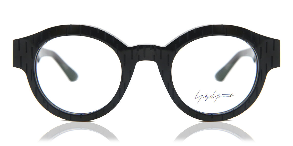 Image of Yohji Yamamoto L014 A001 Óculos de Grau Pretos Masculino PRT