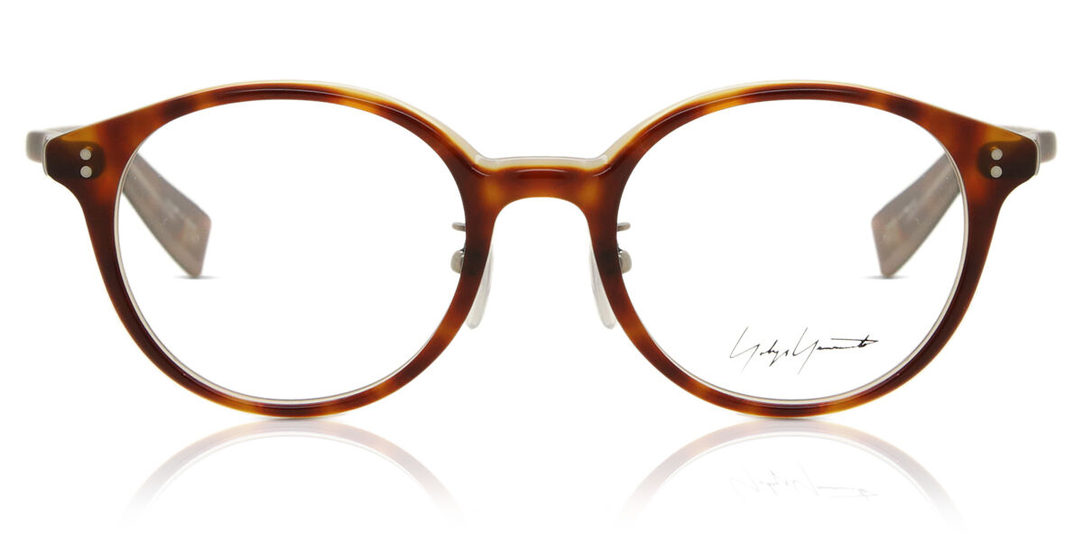 Image of Yohji Yamamoto YY1020 101 Óculos de Grau Tortoiseshell Masculino PRT
