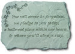 Image of You Will Never Be Forgotten Memorial Stone