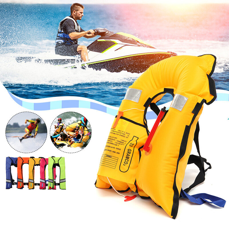Image of ZANLURE Swiming Fishing Life Jacket Automatic Inflatable Life Vest Adult Swimwear Water Sports Survival Jacket