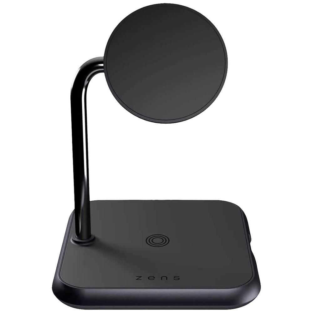 Image of ZENS Wireless charger Aluminium Series 3 in 1 Magnetic Wireless Charger ZEDC19B/00 Outputs Inductive charging standard