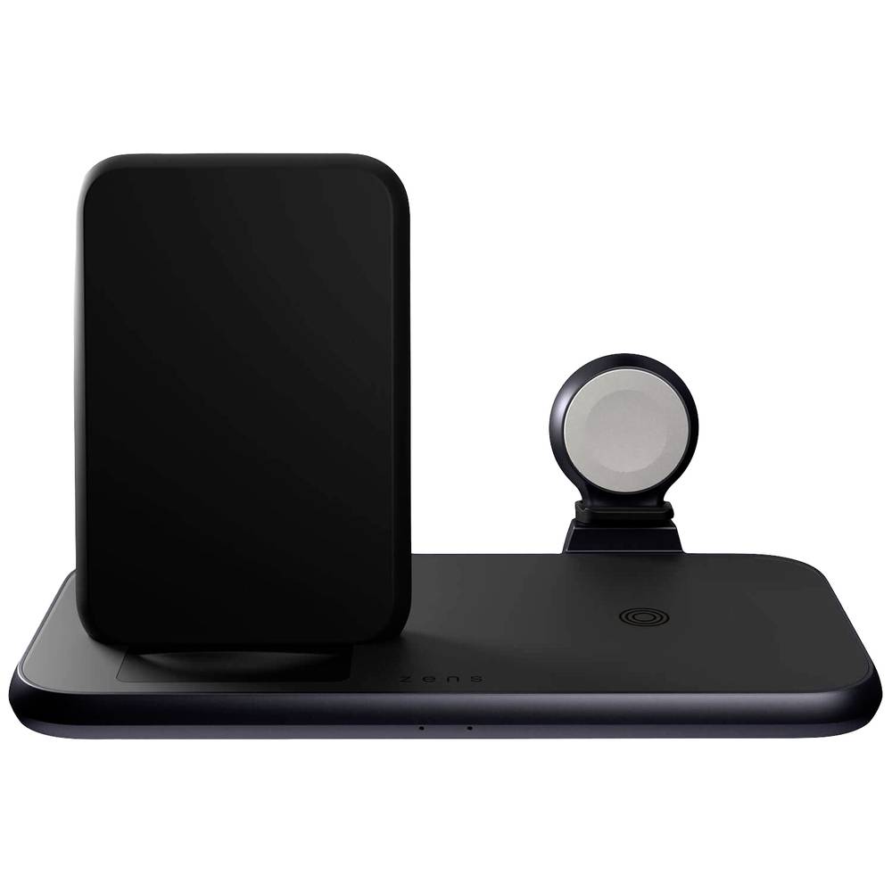 Image of ZENS Wireless charger Aluminium Series 4 in 1 Stand Wireless Charger + Watch ZEDC15B/00 Outputs Inductive charging