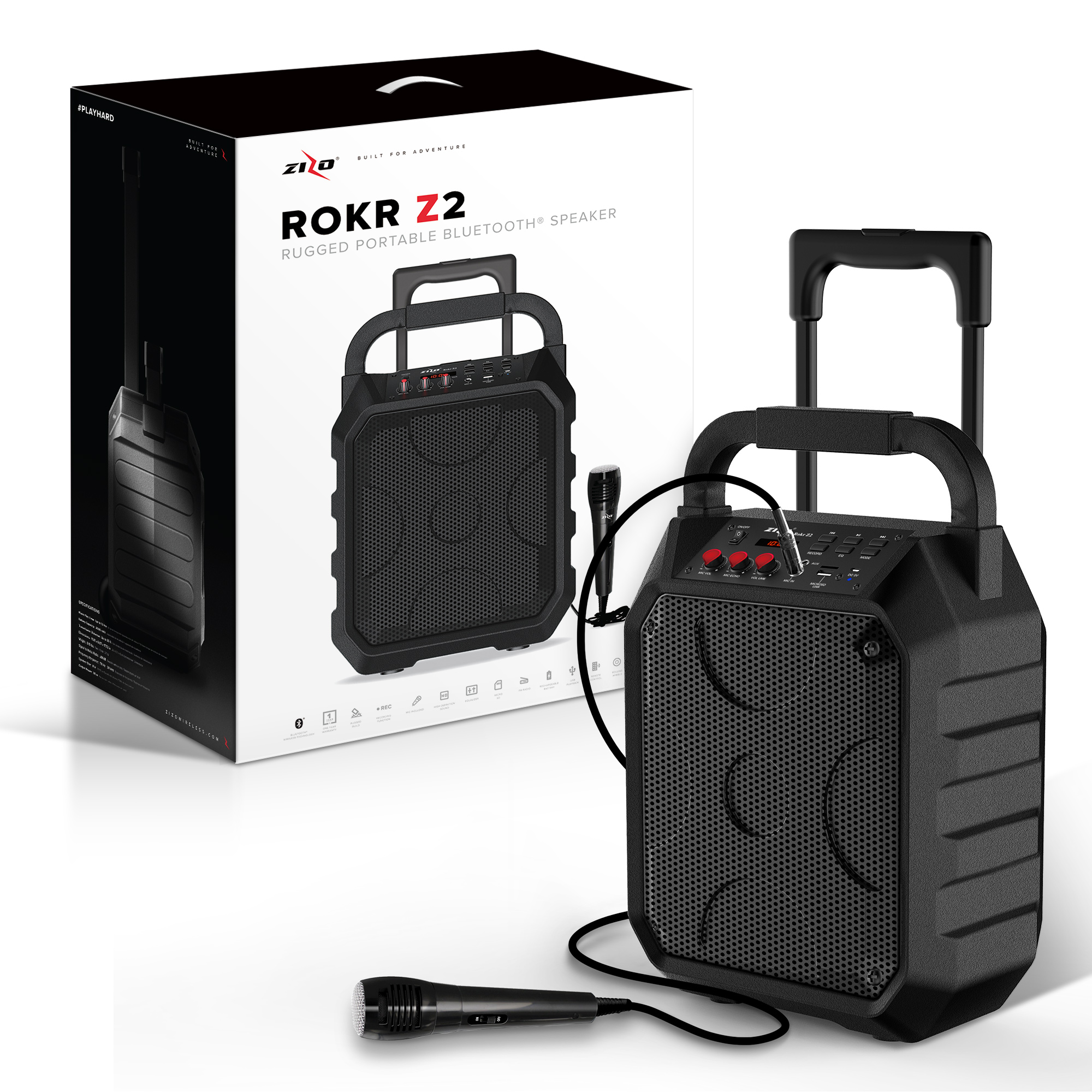 Image of ZIZO Rokr Z2 Portable Bluetooth Speaker ID SPKRKZ2