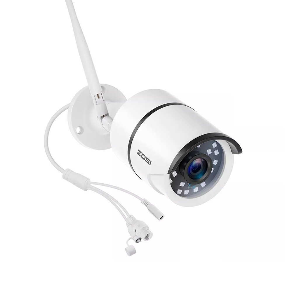 Image of ZOSI 2MP HD 1080P Wifi IP Camera Outdoor Waterproof IP67 2-Way Audio AI Human Detection Night Vision Security Video Surv