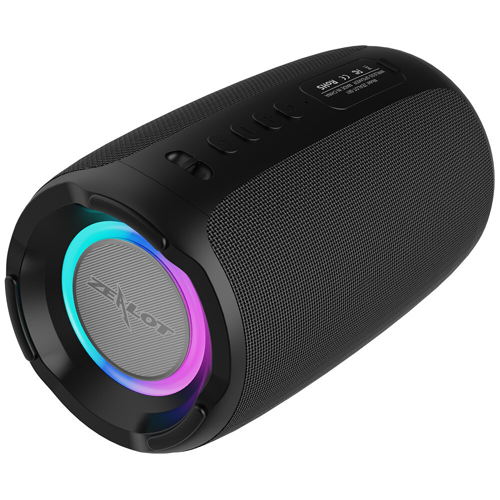 Image of Zealot S61 bluetooth Speaker Portable Speaker Double Bass Diaphragm RGB Light TWS TF Card AUX Wireless Subwoofer Outdoor