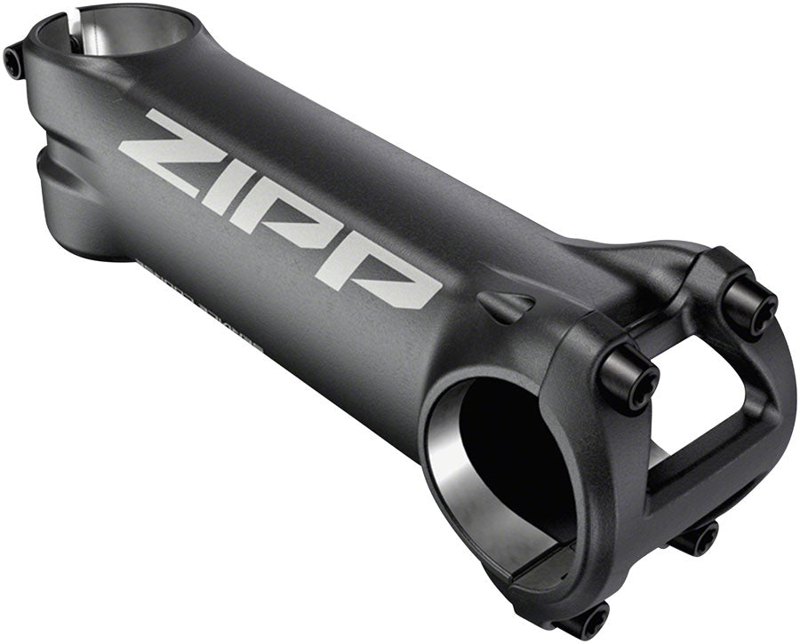 Image of Zipp Speed Weaponry Service Course Stem - 100mm 318 Clamp +/-6 1 1/8" Aluminum Blast Black B2