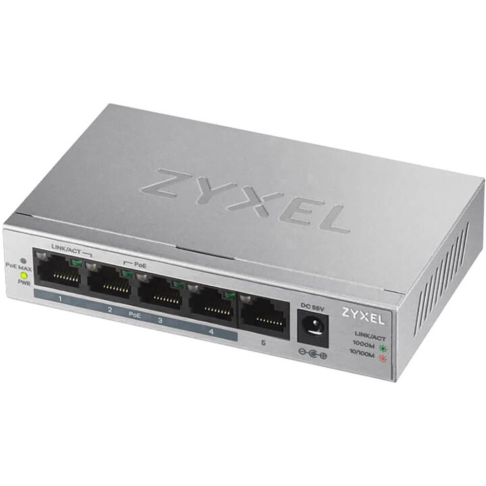Image of ZyXEL GS1005HP-EU0101F Network switch 5 ports 2000 MBit/s PoE