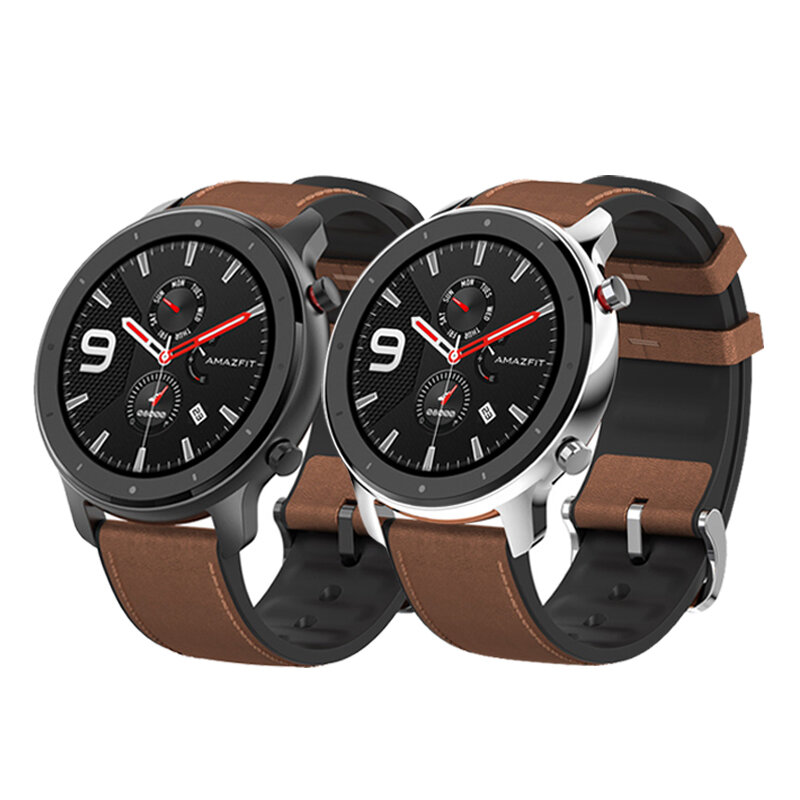 Image of [bluetooth 50]Amazfit GTR 47MM AMOLED Smart Watch GPS+GLONASS 12 Sports Mode 5ATM Music Control Wristband Global Versio