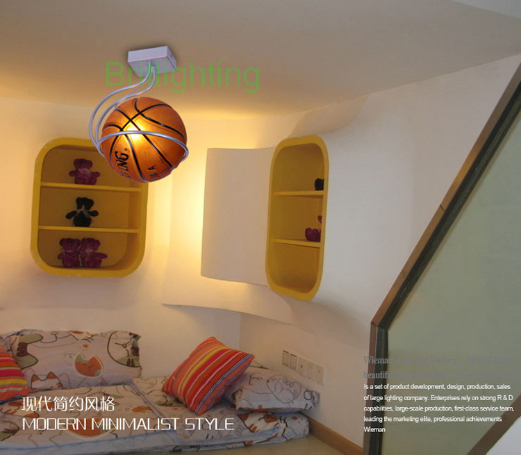 Image of children room ceiling lights for bedroom basketball lighting football lamps Modern ceiling lamp surface mounted fixture LED