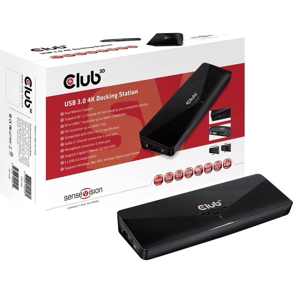 Image of club3D CSV-3103D USB Adapter Black