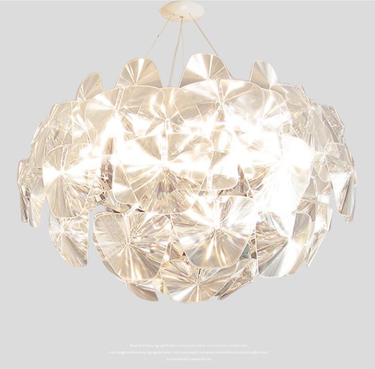 Image of creative personality modern led ceiling lights minimalist fashion living room bedroom crystal chandelier home decoration light