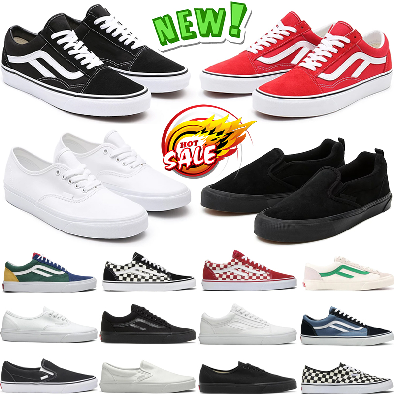 Image of designers van Shoes Old Skool Casual skateboard shoe Black White mens womens fashion outdoor flat size 36-44