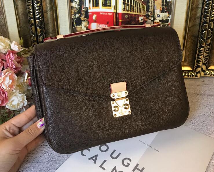 Image of free high quality women messenger bag leather womens handbag shoulder bags crossbody bags m40780