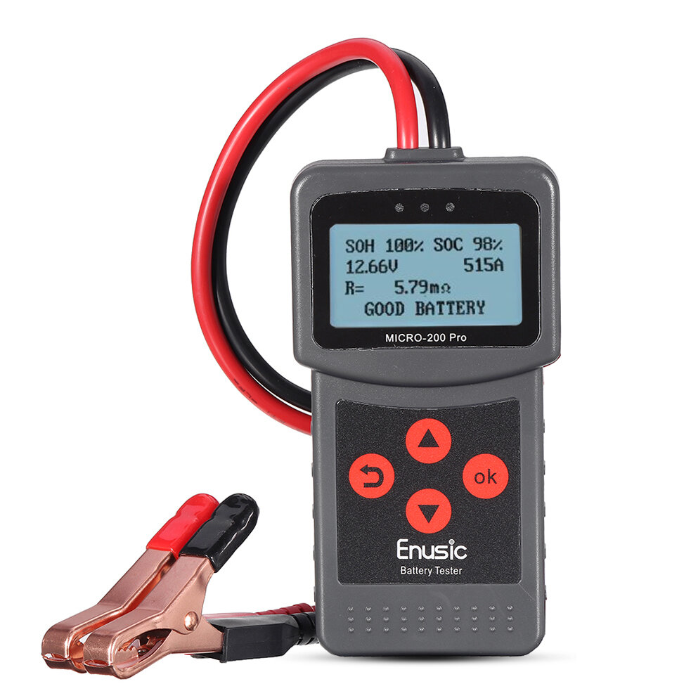 Image of iMars® Enusic™ Micro-200 Pro 12V Car Motorcycle Battery Tester SAE CCA JIS Digital Battery Analyzer Micro-200Pro