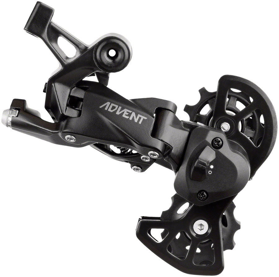 Image of microSHIFT ADVENT Super Short Rear Derailleur - 9 Speed Super Short Cage Black With Clutch