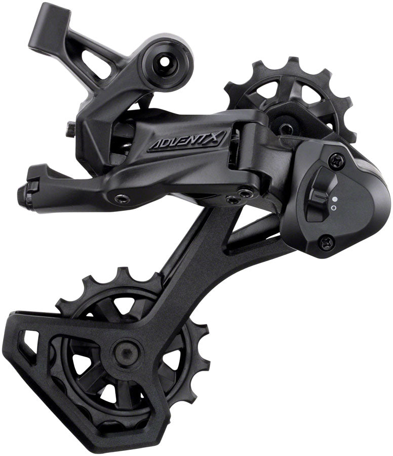 Image of microSHIFT ADVENT X Rear Derailleur - 10-Speed Medium Cage Black With Clutch