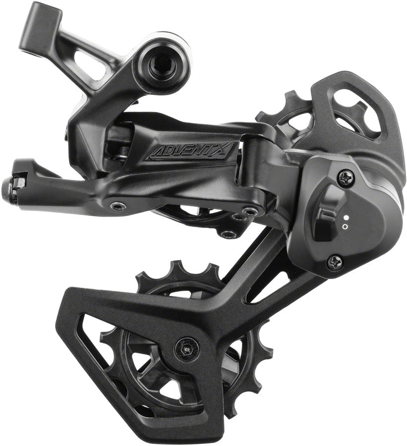 Image of microSHIFT ADVENT X V2 Rear Derailleur - 10-Speed Medium Cage Clutch ADVENT X and Sword Compatible Black Ver 2