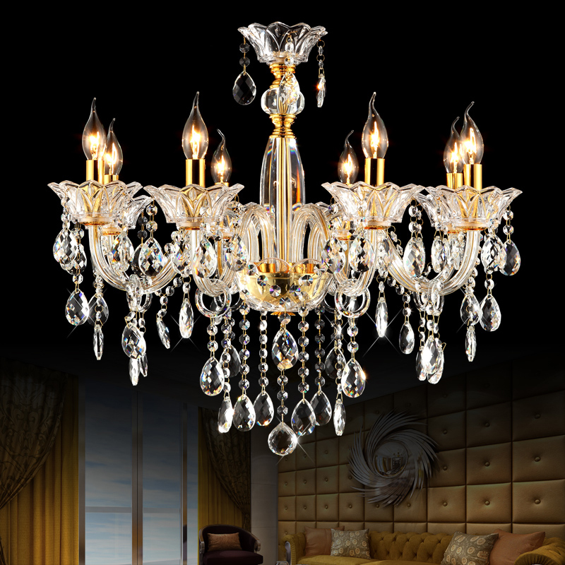 Image of modern glass chandelier bedroom ceiling lighting 8 lights luxury crystal chandeliers dining room tree branch lamp kitchen
