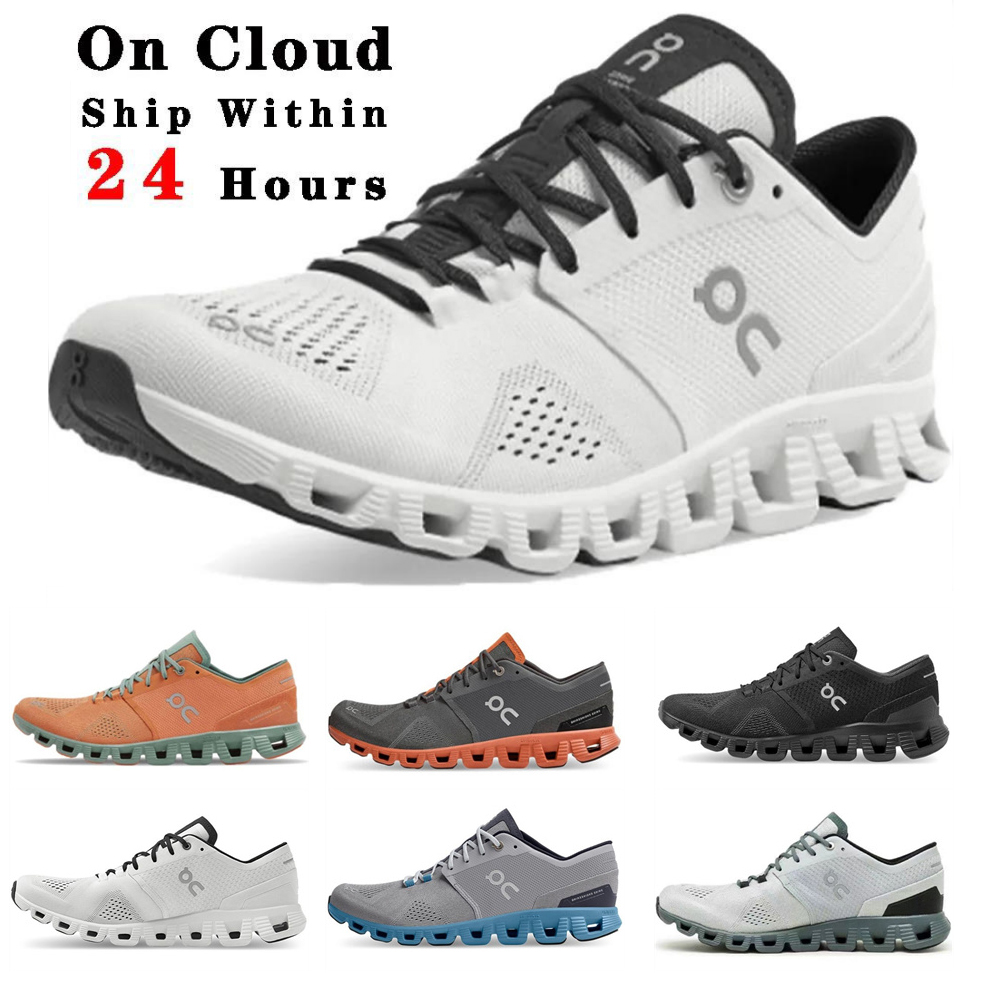 Image of on cloud X1 running shoes men women designer on clouds classic triple black white olive Storm Blue Tide workout and outdoor jogging sports t