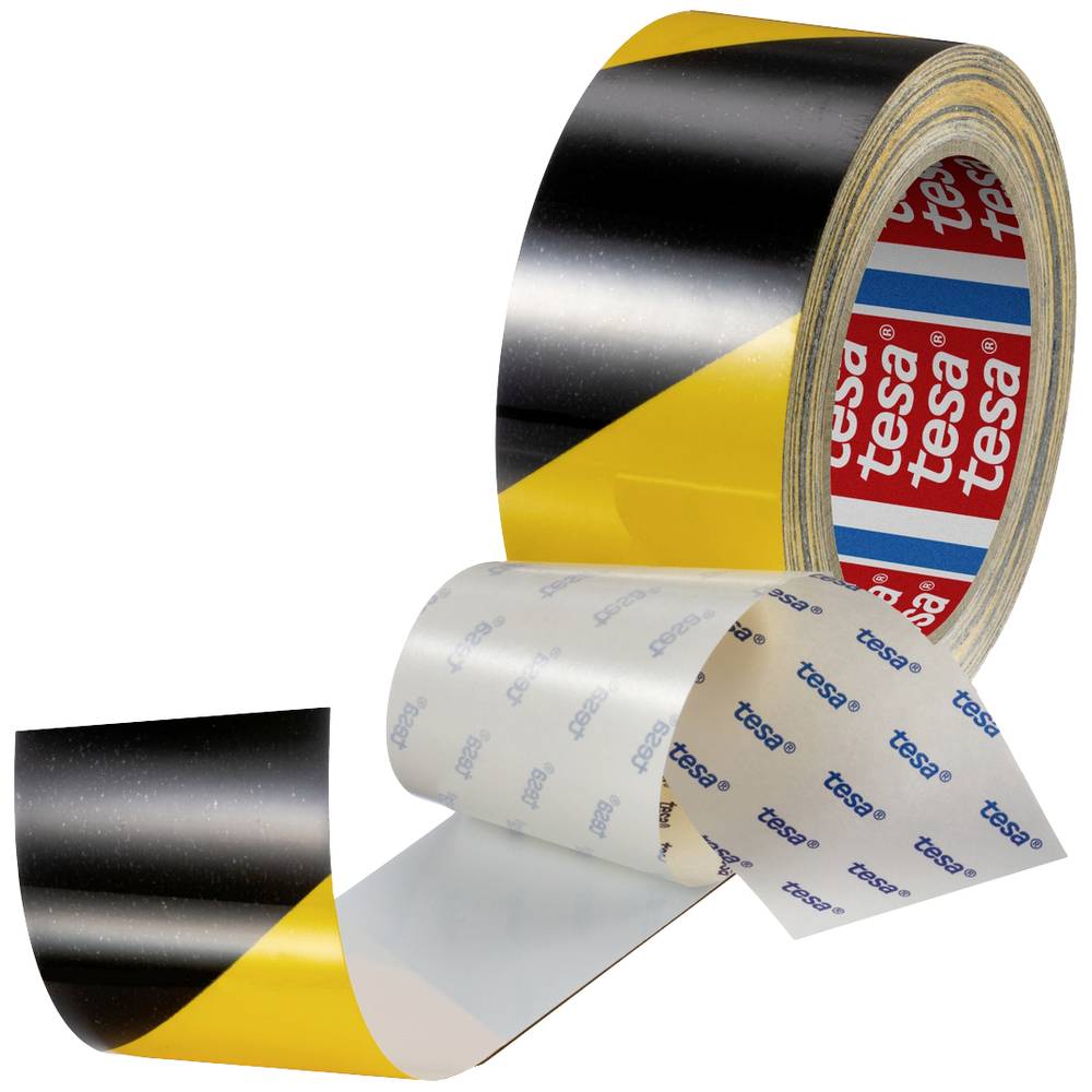 Image of tesa ANTI-SCRATCH 60960-00002-00 Floor marker tape tesaÂ® Black/yellow (L x W) 20 m x 50 mm 1 pc(s)