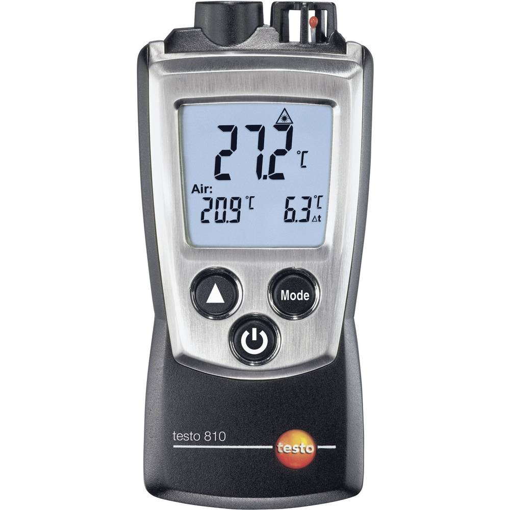 Image of testo 810 IR thermometer Display (thermometer) 6:1 -30 - +300 Â°C Contact measurement