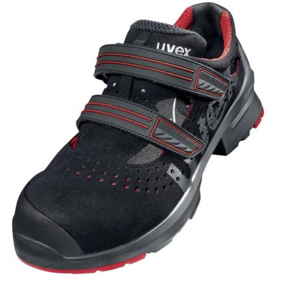 Image of uvex 1 8536236 ESD Safety work sandals S1P Shoe size (EU): 36 Red/black 1 Pair